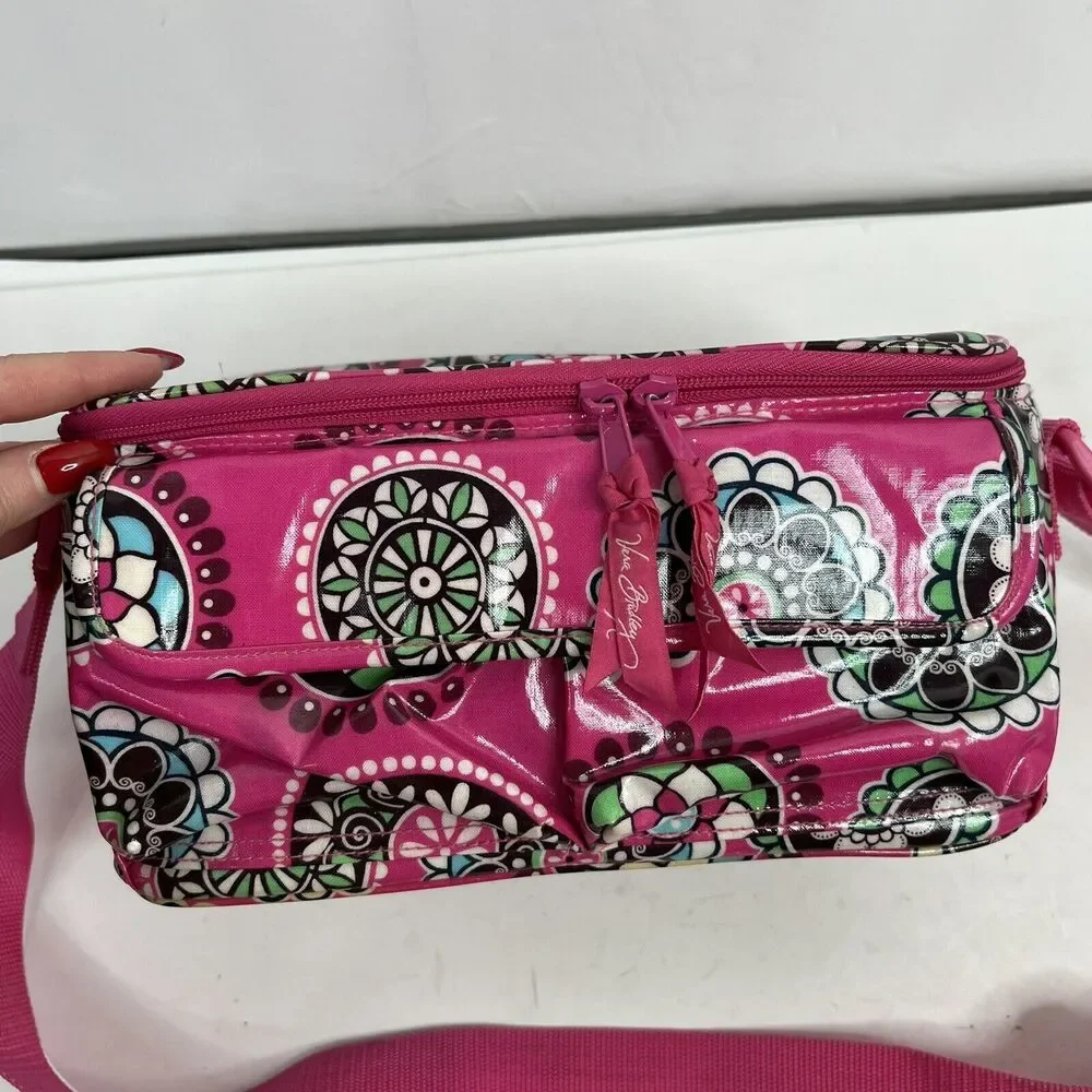 Vera Bradley Pink Cupcakes Insulated Cooler Lunch‎ Box Bag Tote Retired One Size
